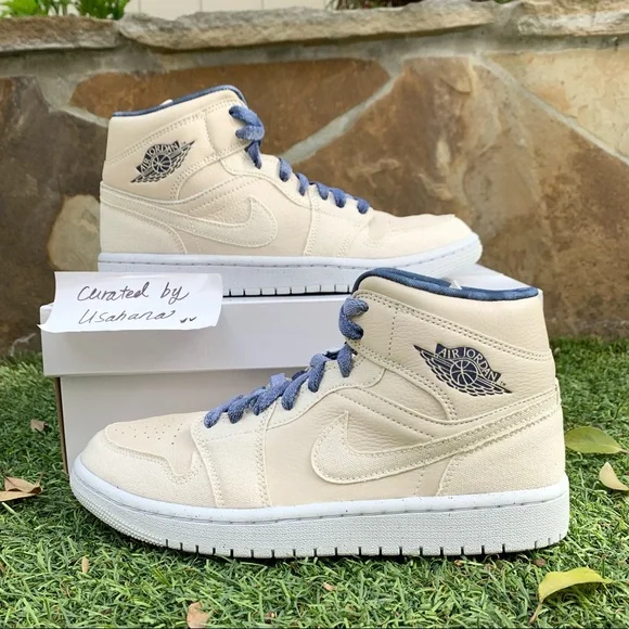 j*6様 Off-White × Nike Women's Air Jordan Jordan | Shoes | Womens Nike Air Jordan Mid Off White Denim Shoes